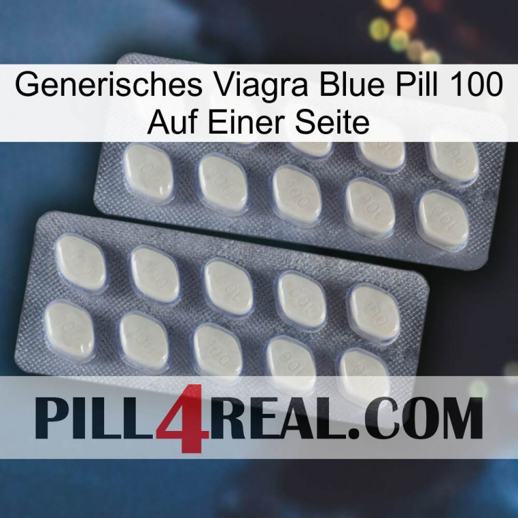 Generic Viagra Blue Pill 100 On One Side 07